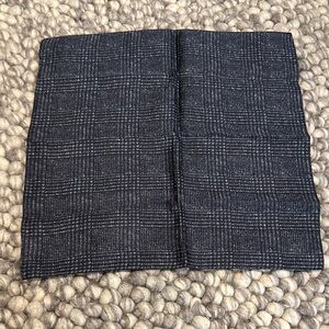 Hugo Boss Heathered Navy Silk Pocket Square